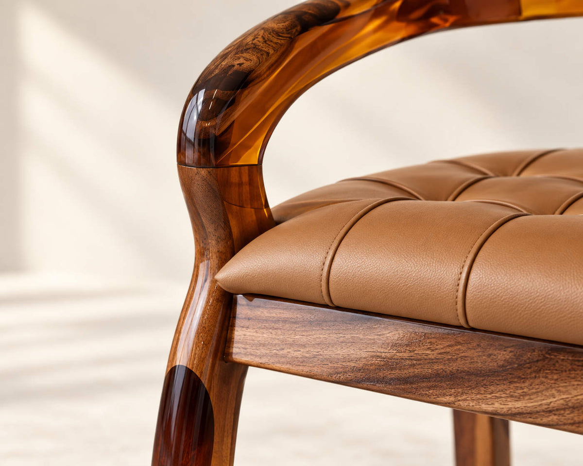 Black Walnut Epoxy Resin Chair EC01
